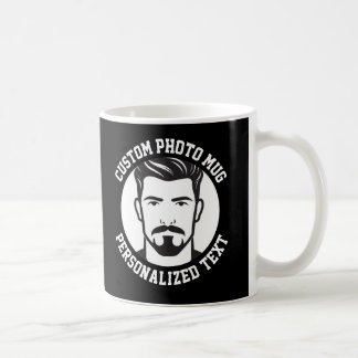 De Café Mi Rostro en una Taza Personalizada NEGRA