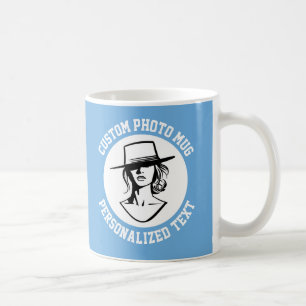 De Café Mi Rostro en una Taza Personalizada POWDER BLUE