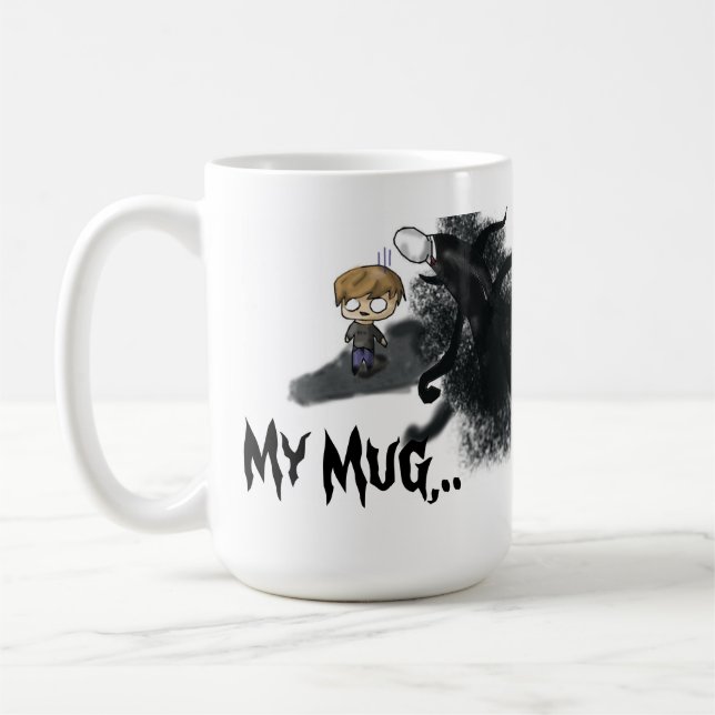 De Café Mi taza Pewdiepie Slenderman (Izquierda)
