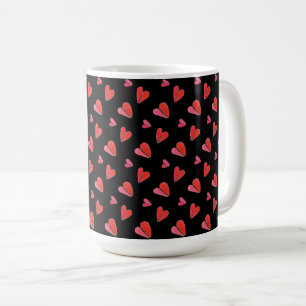 De Café MINI CORAZONES II Taza Alta Blanca