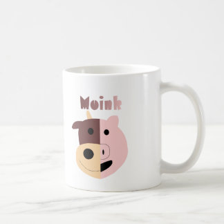 De Café Moink: Vaca del dibujo animado y taza del cerdo