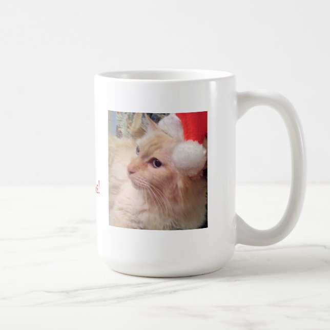 De Café ¡MOL! Taza del gato del navidad (Derecha)