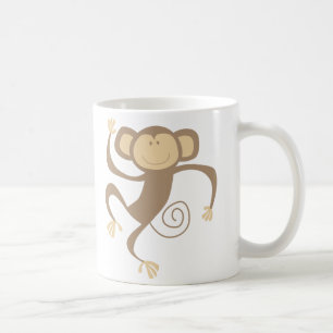 De Café Monkeying alrededor la taza