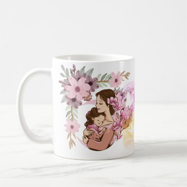 DE CAFÉ MUG ECC,MARIPOSAS LUMINOSA, TAZA TULIPAN (Izquierda)