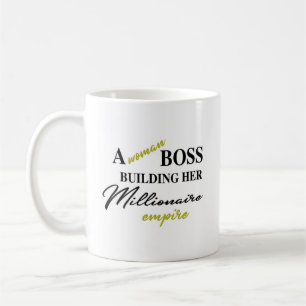 De Café Mujer Boss que construye su propia taza del