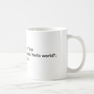 De Café ¡Mundo del PHP hola! cifre la taza