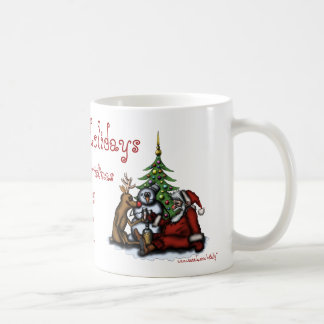 De Café Navidad divertido que bebe la taza del arte del