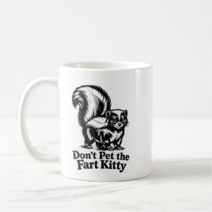 De Café No acaricies al gatito del pedo taza