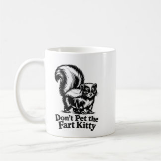 De Café No acaricies al gatito del pedo taza