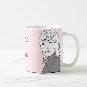 De Café No consiga una taza del monograma del pecho