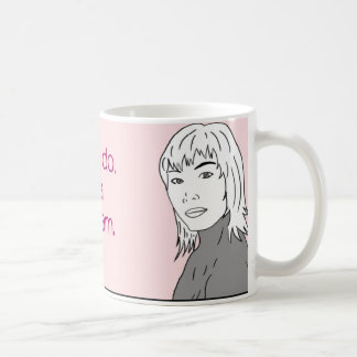 De Café No consiga una taza del monograma del pecho