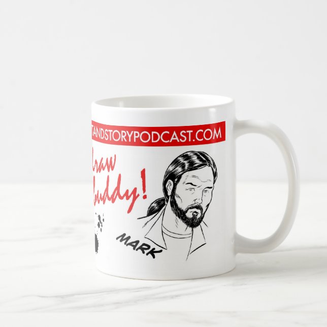De Café ¡No dibuje como mi compinche! Taza (Derecha)