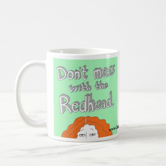De Café No ensucie con el Redhead. Taza (Izquierda)