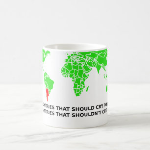 De Café No Llores Por Mi Argentina Taza Divertida