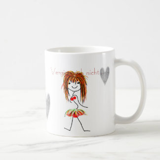 De Café No me Olvidas corazón taza