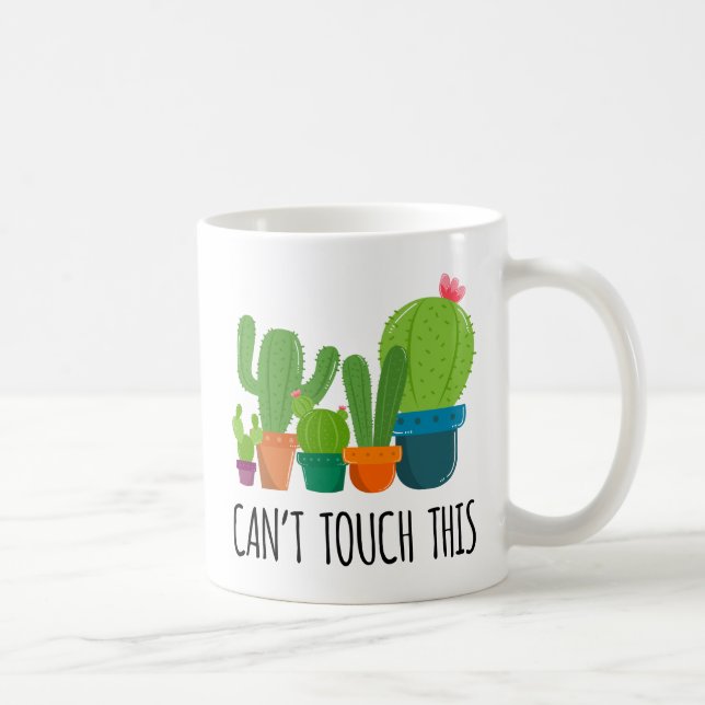 De Café No puede tocar esto - la taza del cactus (Derecha)