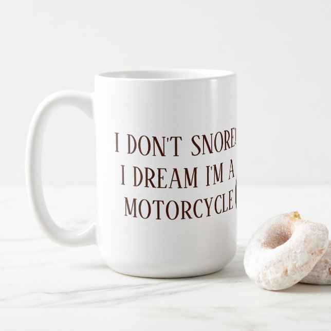 De Café No ronco - 15 onzas. Taza (Con donut)