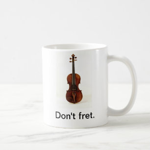 De Café No se preocupe. Taza del violín