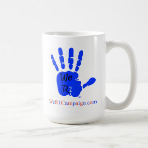 De Café Nosotros (mano azul) taza R1