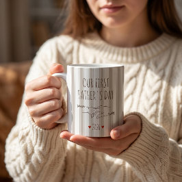 De Café Nuestro Primer Día del Padre Taza