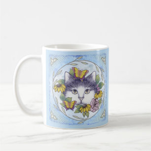 De Café Ocultando la taza del gato