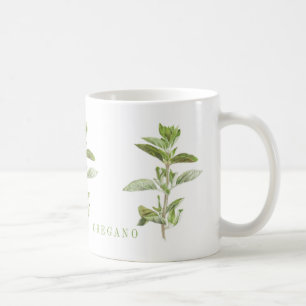 De Café ORÉGANO FRESCO Taza Blanca