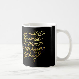 De Café Oro y negro taza "más grande" ideal