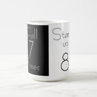 Otoño 7 veces pie 8 taza motivacional