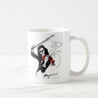 De Café Paganini que juega la taza roja del violín