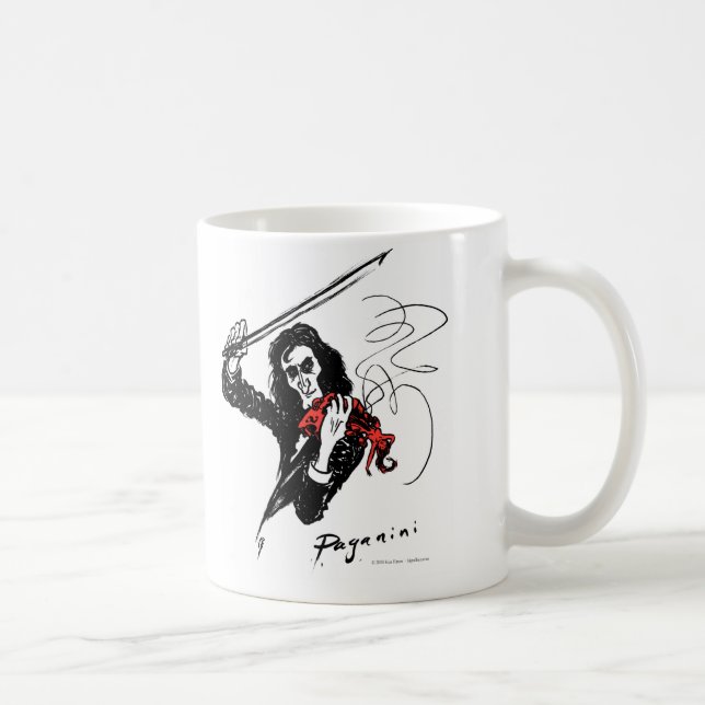 De Café Paganini que juega la taza roja del violín (Derecha)