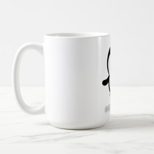De Café Panda cutáneo negro en taza (Izquierda)