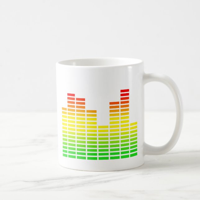 De Café Panel Equalizador LED Taza Divertida Humor (Derecha)