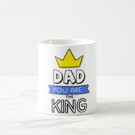 De Café Papá Eres El Rey Taza del Día del Padre
