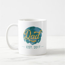 Papá EST. Taza del personalizable el |