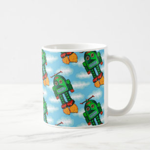 De Café "Para arriba encendida" taza del robot
