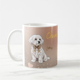 De Café Pareja maltesa mascota taza
