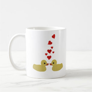 De Café Patos en taza del amor