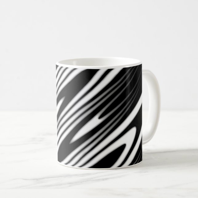 De Café patrón abstracto sin costuras en taza (Anverso derecho)