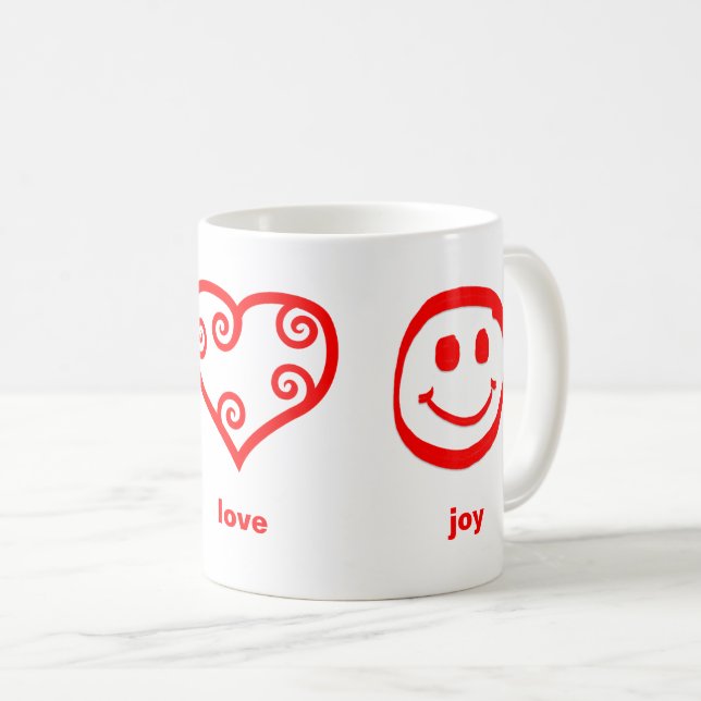 De Café Paz Amor Alegría - Taza (Anverso derecho)