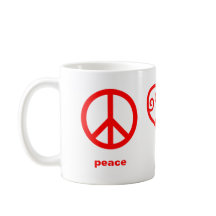 Paz Amor Alegría - Taza