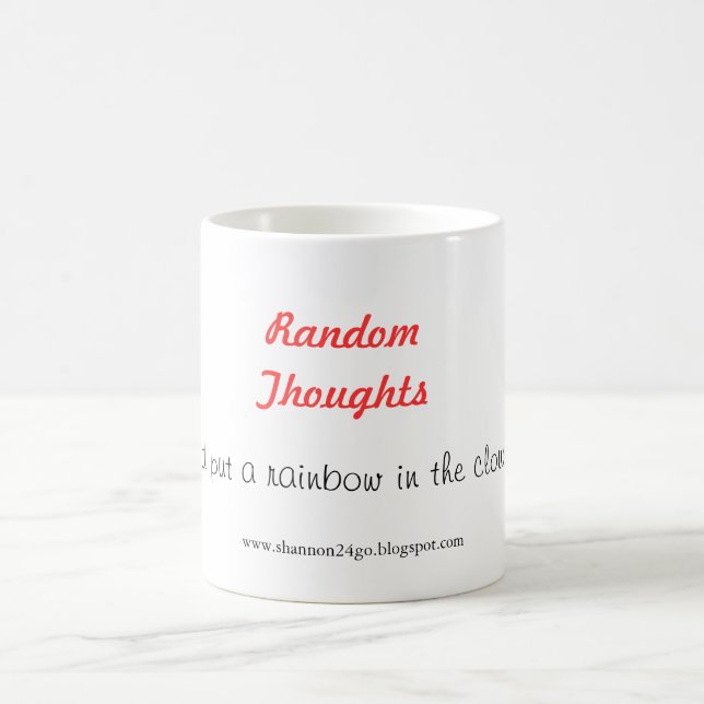 De Café Pensamientos al azar - taza (Centro)
