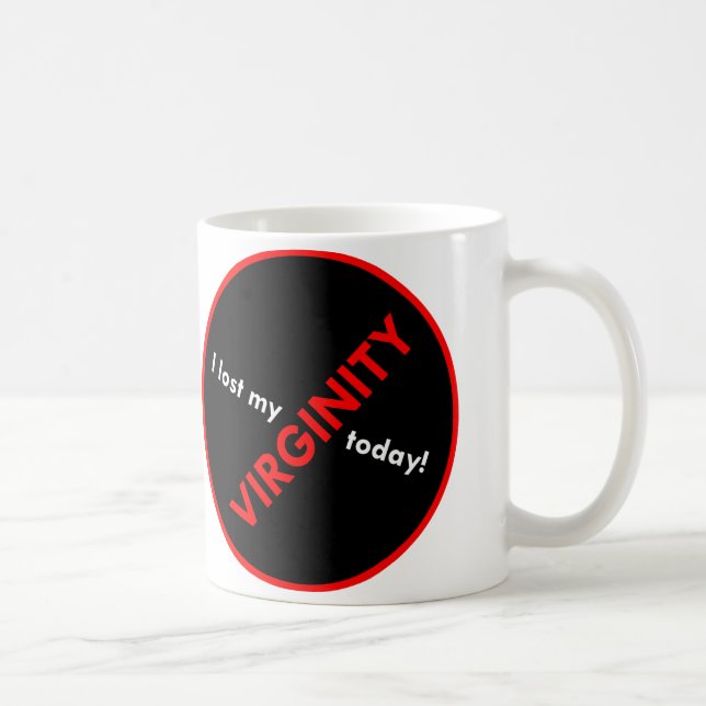 De Café ¡Perdí mi virginidad hoy! Taza (Derecha)