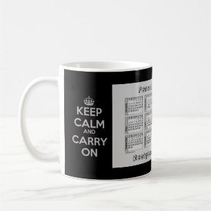 De Café Persona 2019 del calendario del año por la taza