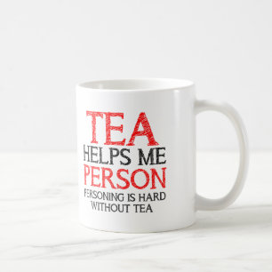 De Café Persona del Té Personificando Taza Divertida o Taz