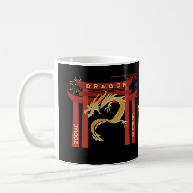 De Café Personalizable Dragon Mug | Taza Dragón (Izquierda)