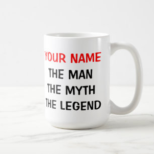 De Café Personalizado La leyenda del mito del hombre: taza
