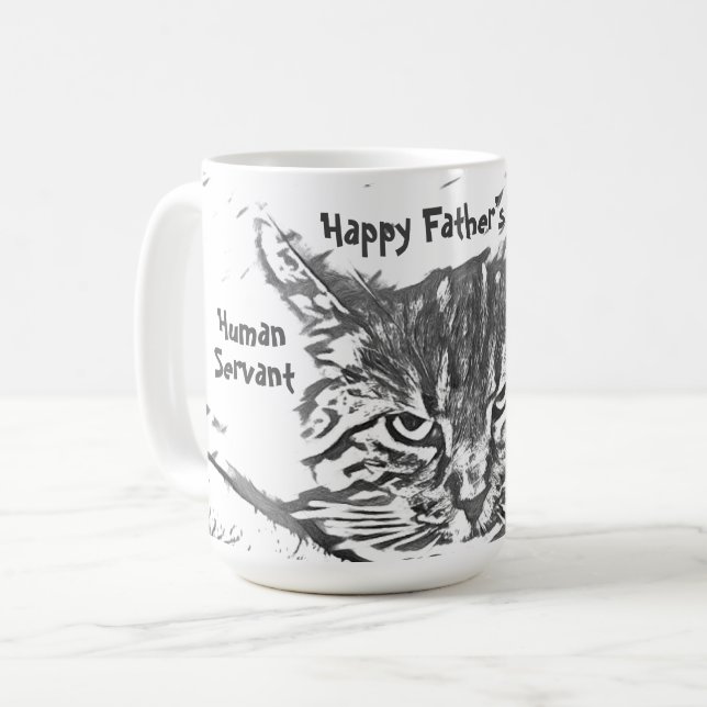 De Café Personalizar la taza del día del padre del gato (Anverso izquierdo)