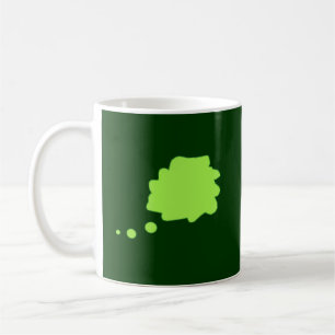 De Café Piense la taza verde