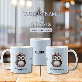 De Café Pingüinos Bilingual Mi Taza Favorita Azul Español