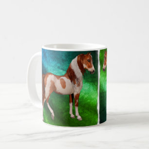 De Café Pinte la taza clásica del caballo 11oz, cambie el